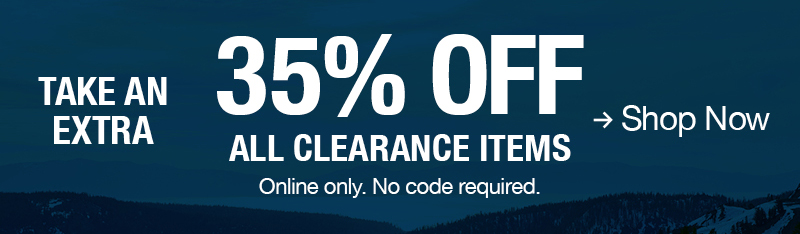 Take an extra 35% off all clearance items. Online only. No code required. Shop now