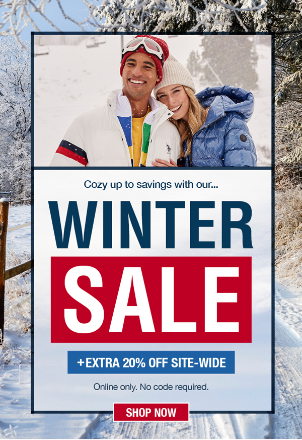 Cozy up to savings with our winter sale! Plus extra 20% off site-wide. Online only. No code required. Shop now