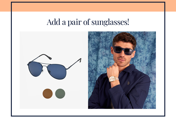 Add a pair of sunglasses!