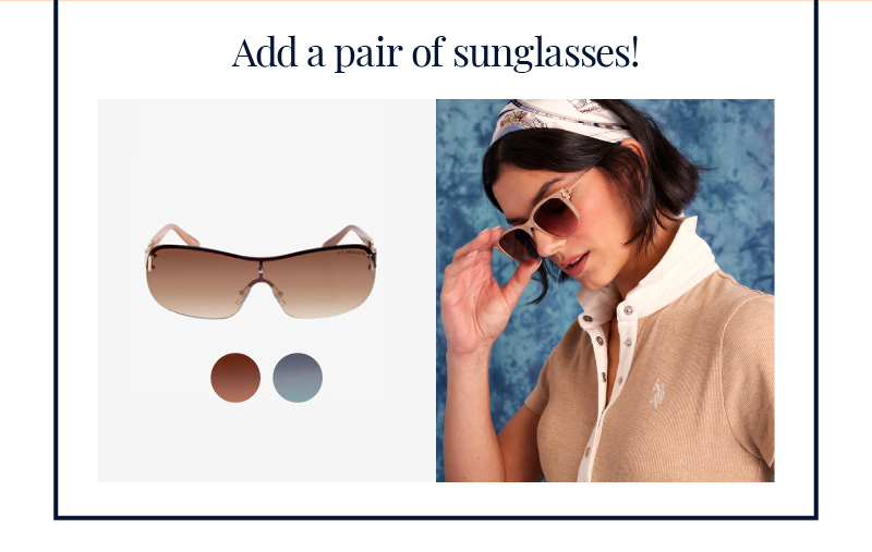 Add a pair of sunglasses!