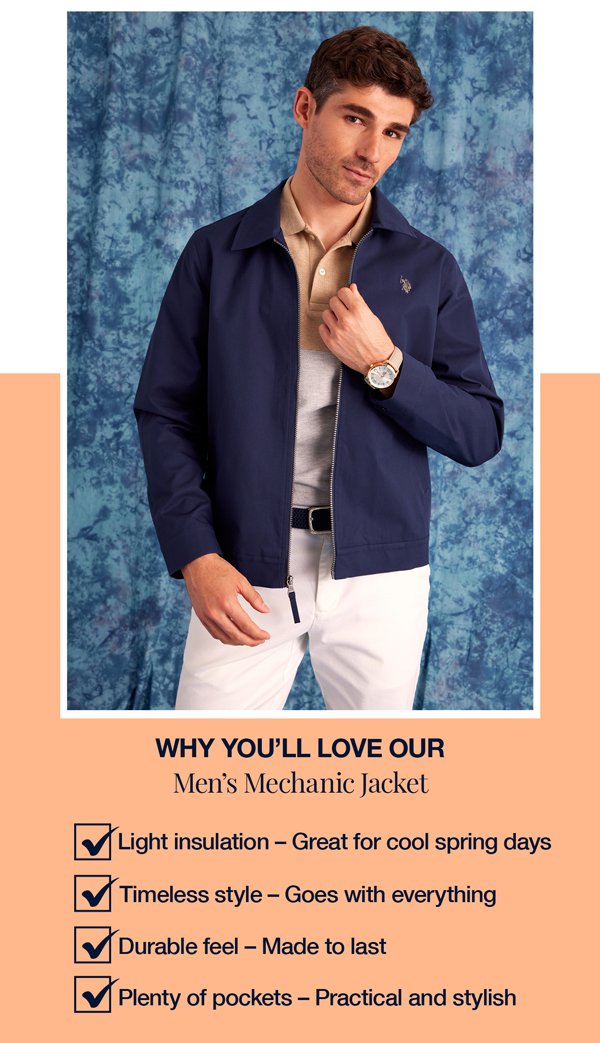 Why you'll love our men's mechanic jacket: Light insulation – Great for cool spring days Timeless style – Goes with everything Durable feel – Made to last Plenty of pockets – Practical and stylish