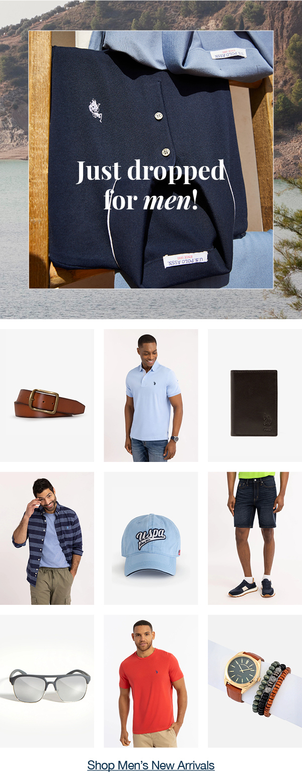Just dropped for men! Shop men's new arrivals