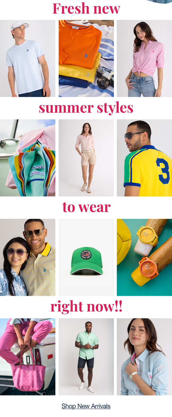Fresh new summer styles to wear right now!! Shop new arrivals
