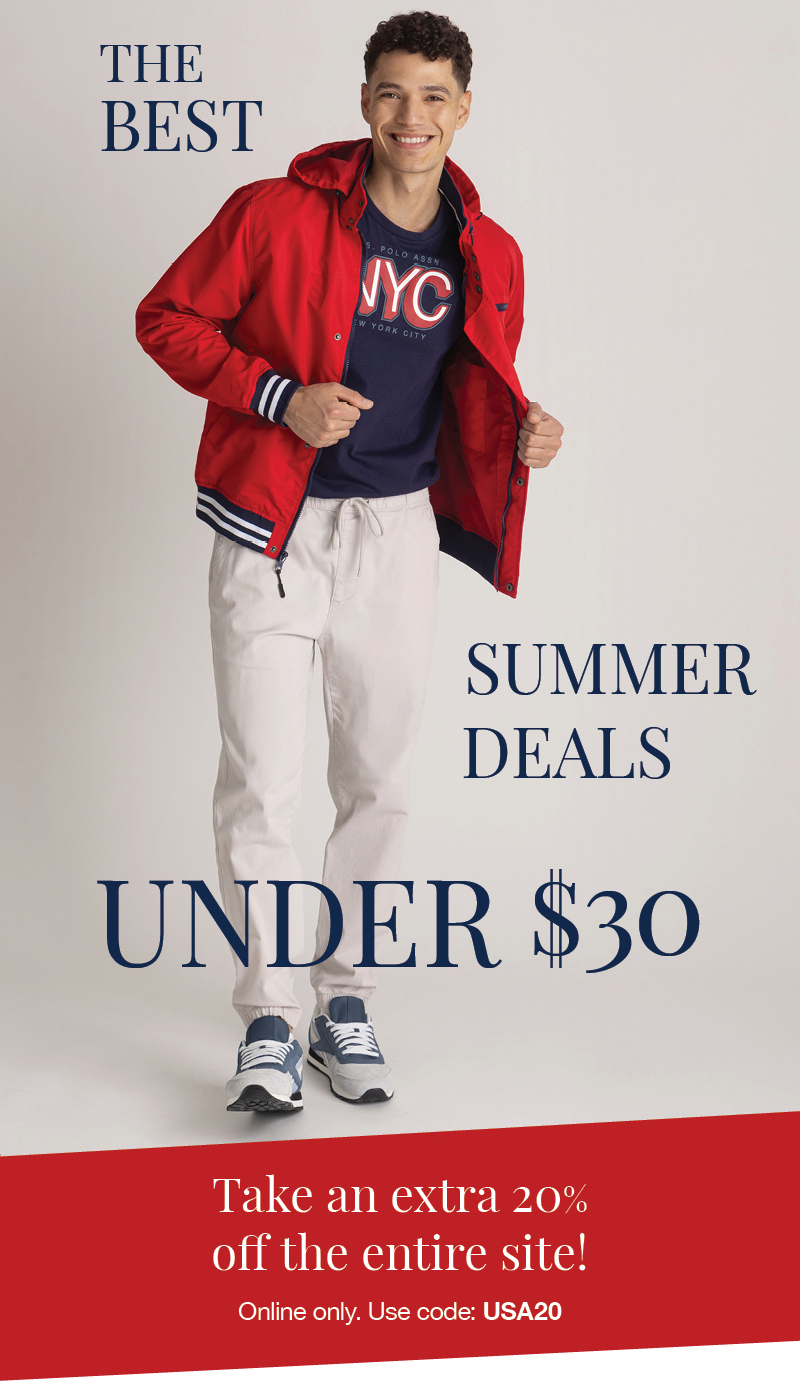 The best summer deals under $30. Take an extra 20% off the entire site! Online only. Use code: USA20