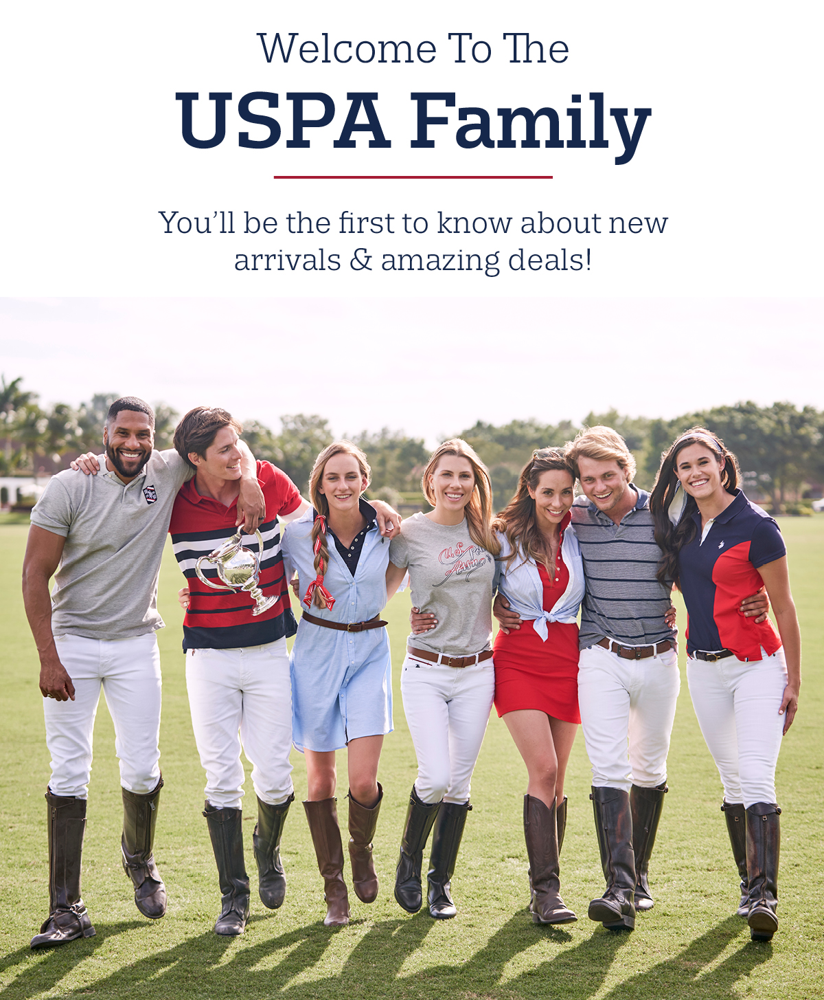 Welcome to the USPA Family you'll be the first to know about new arrivals and amazing deals!