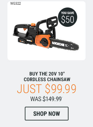 20V POWER SHARE 10" CORDLESS CHAINSAW WITH AUTO-TENSION