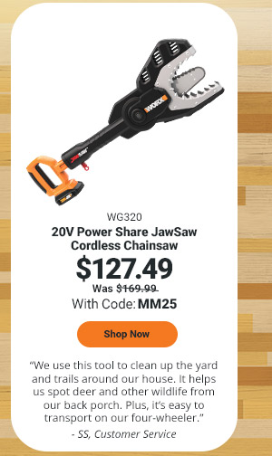 20V POWER SHARE JAWSAW CORDLESS CHAINSAW