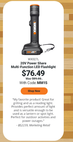 20V Power Share Multi-Function LED Flashlight