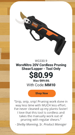 Nitro 20V Cordless Pruning Shear/Lopper (Tool Only)
