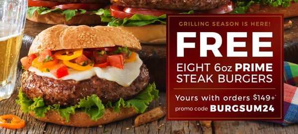 Free Prime Steak Burgers