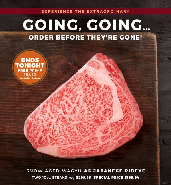 Snow-Aged Wagyu A5 Japanese Ribeye (SPECIAL PRICE)