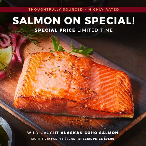 Wild-caught Alaskan Coho Salmon