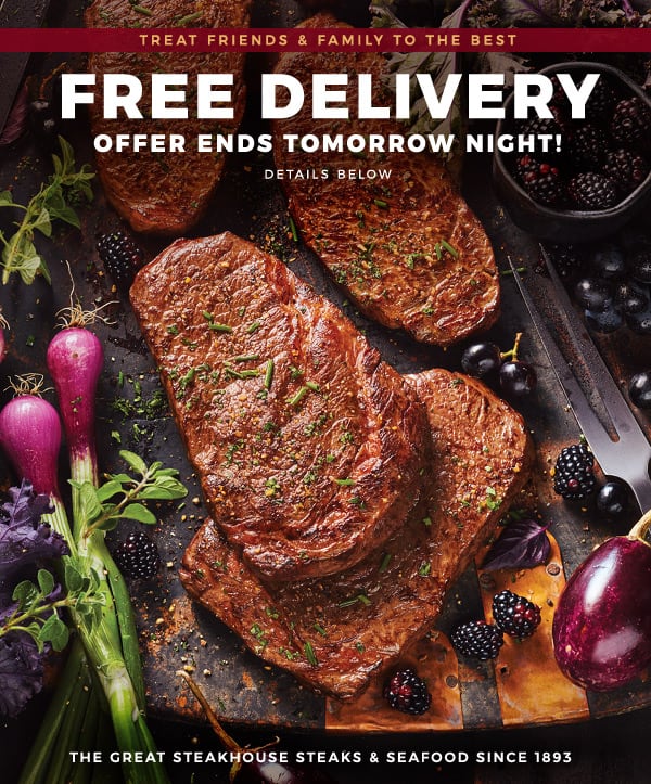 FREE DELIVERY Offer Ends Tomorrow