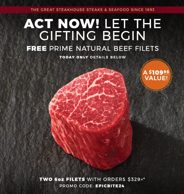 FREE Prime Natural Beef Filets - ACT NOW