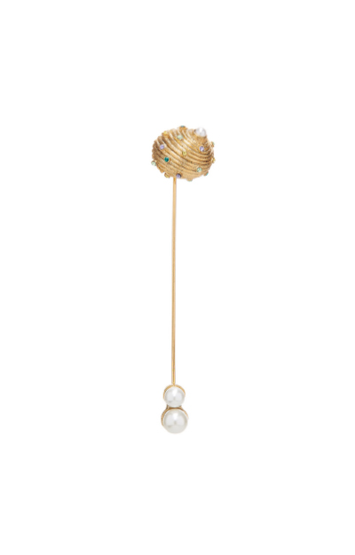 DOTTED SHELL STICK PIN