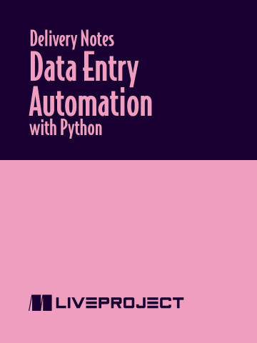 Delivery Notes Data Entry Automation with Python