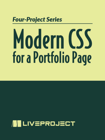 Modern CSS for a Portfolio Page