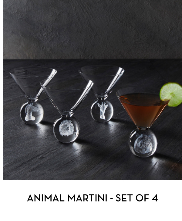 Animal Martini - Set of 4