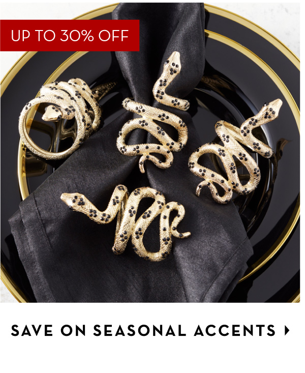 Up to 30% Off Seasonal Accents