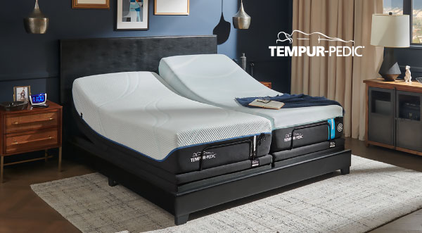 image of tempur-pedic mattress set in a bedroom setting