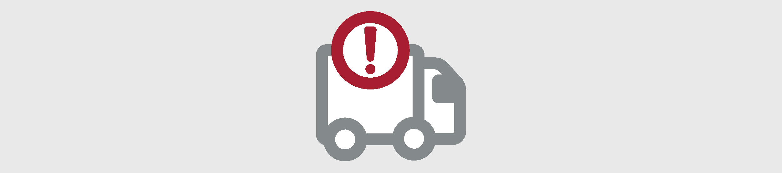 image of a delivery truck with a red explanation over the truck