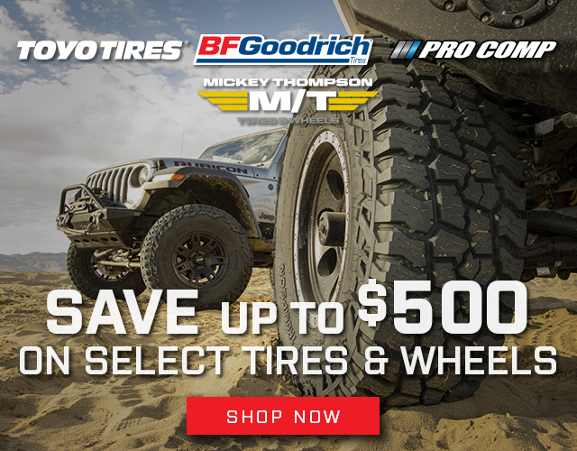 Up To $500 Off Select Tires and Wheels  TOYOTIRESd - W PROCOMP SHOP NOW 