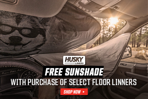 Free Universal Sun Shade with Select Floor Liners