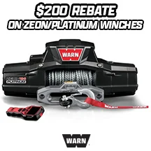 Receive a $200 Rebate on all Zeon/Platinum Winches