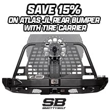 Save 15% On A Smittybilt Atlas Rear Bumper With Tire Carrier For Your JL