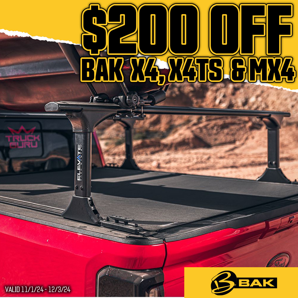 $200 Off BAK X4, X4TS & MX4