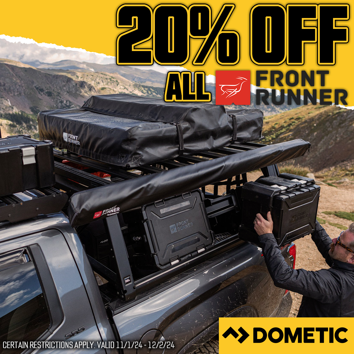 20% Off All Front Runner Dometic