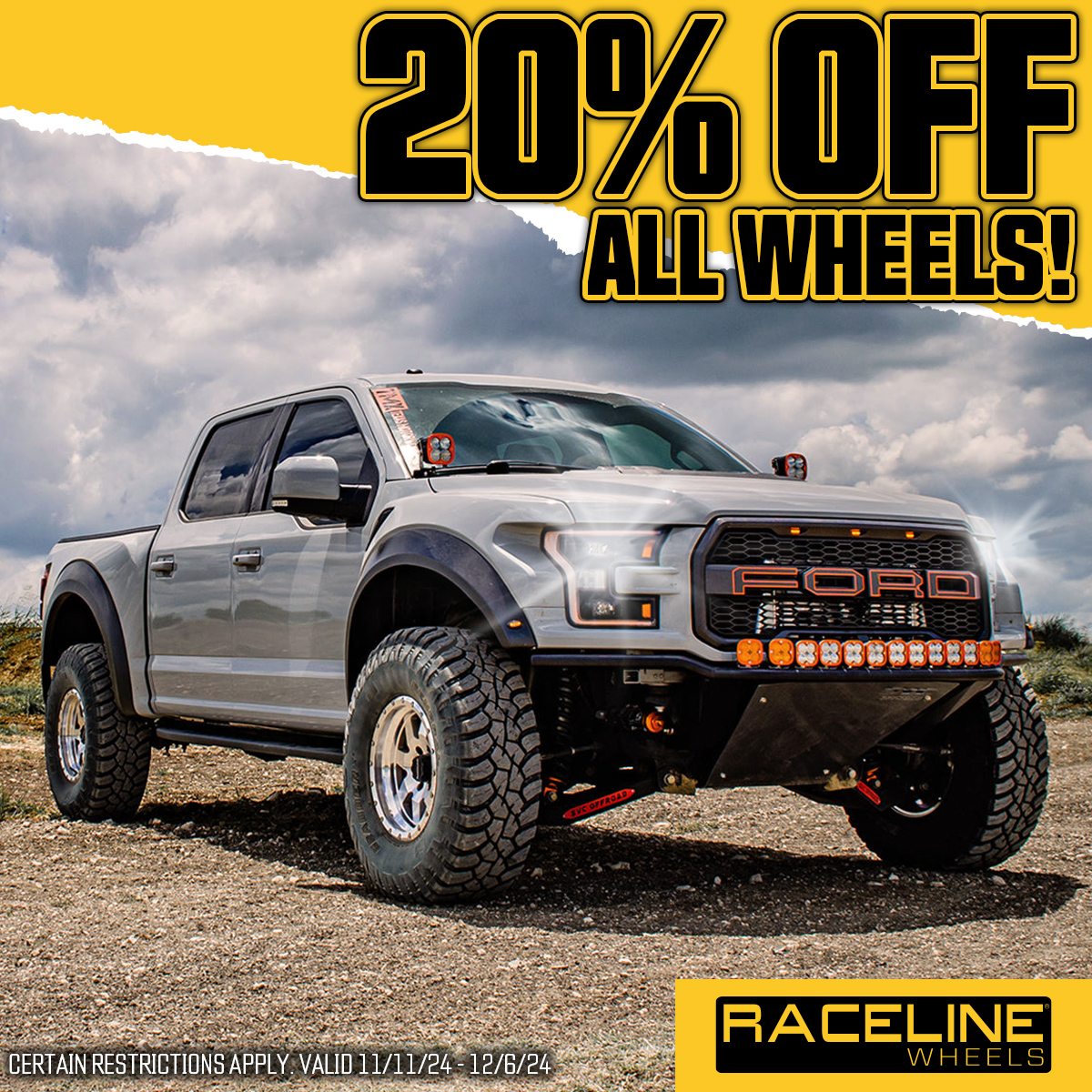 20% Off All Raceline Wheels