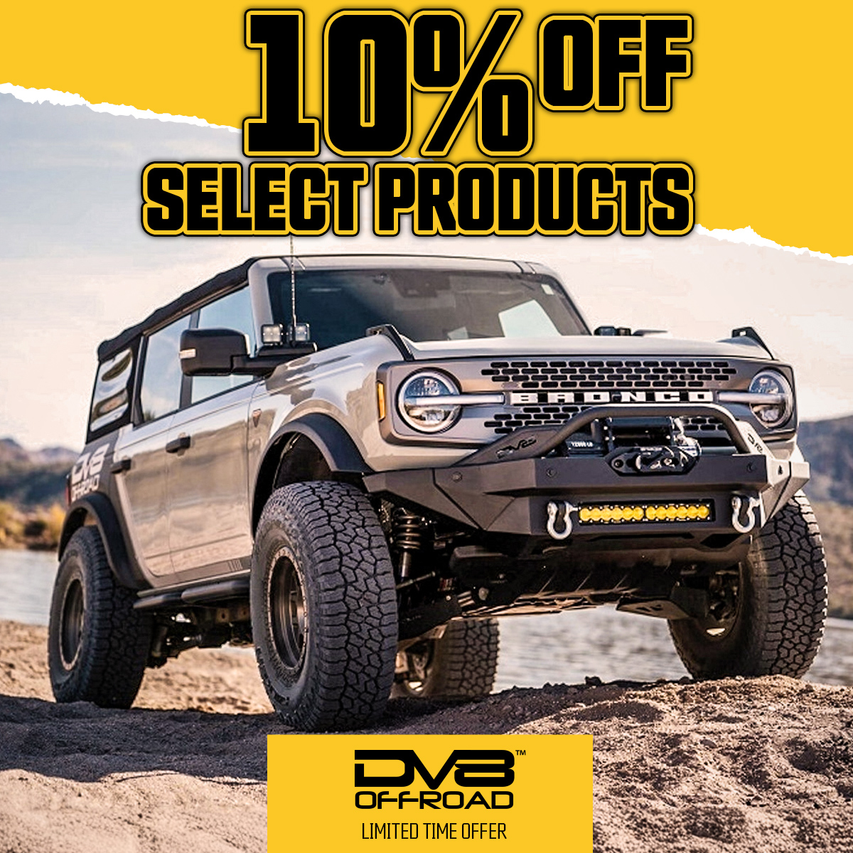 10% Off Select DV8 Offroad Parts