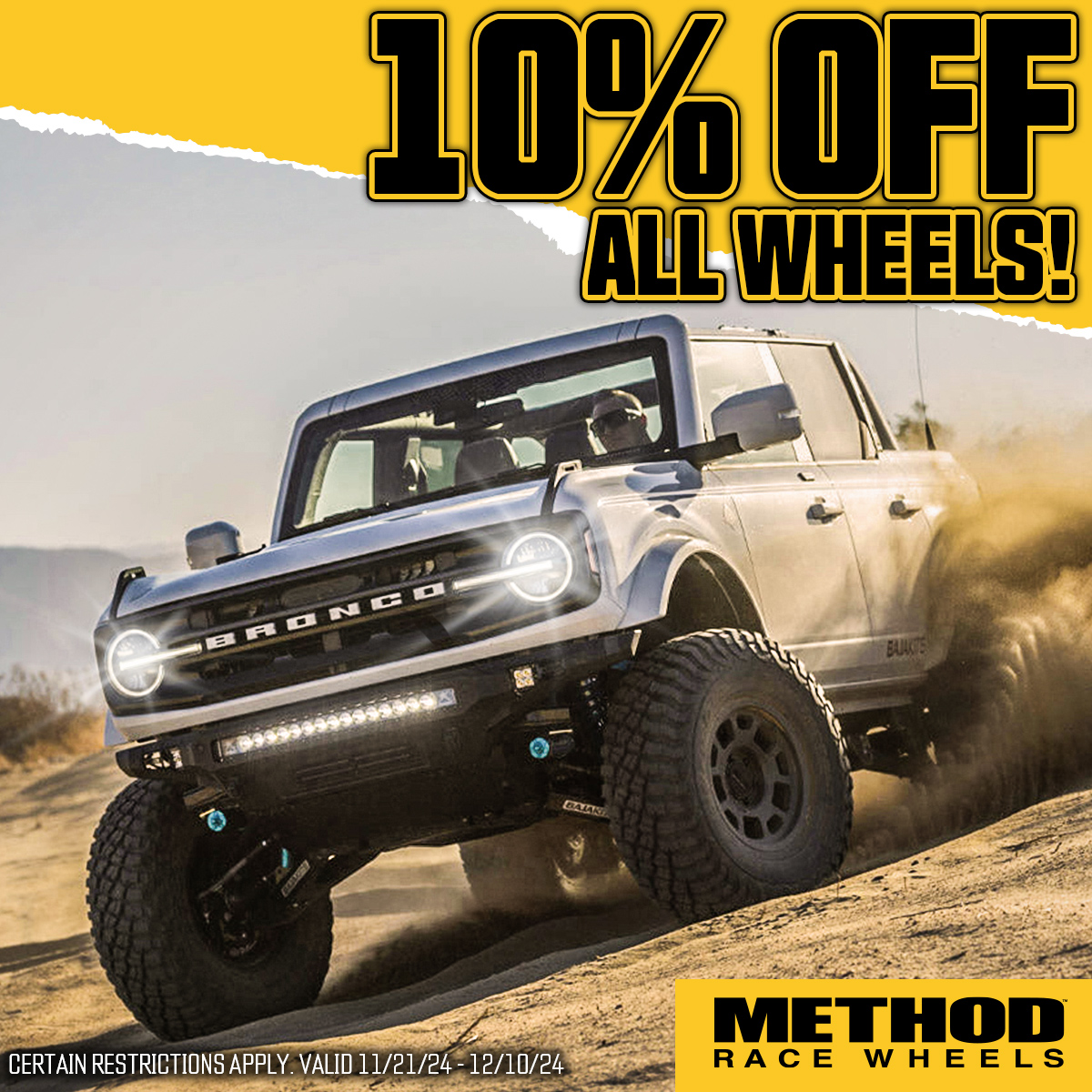 10% Off All Method Race Wheels