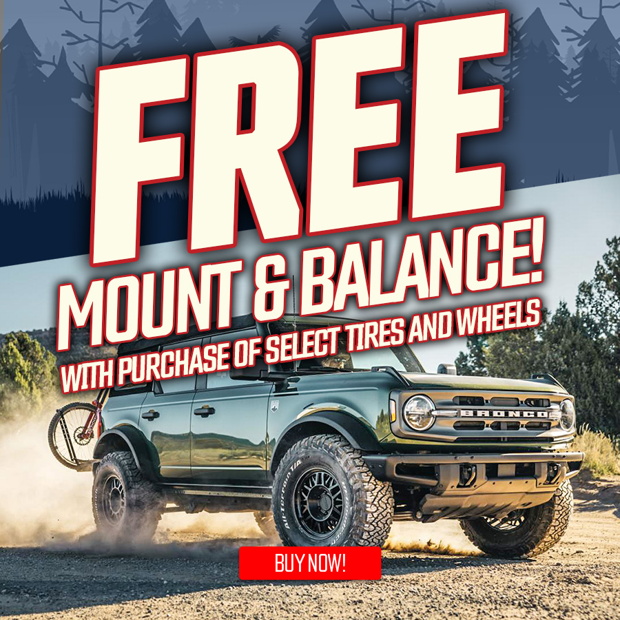 Free Mount & Balance with Select Purchase