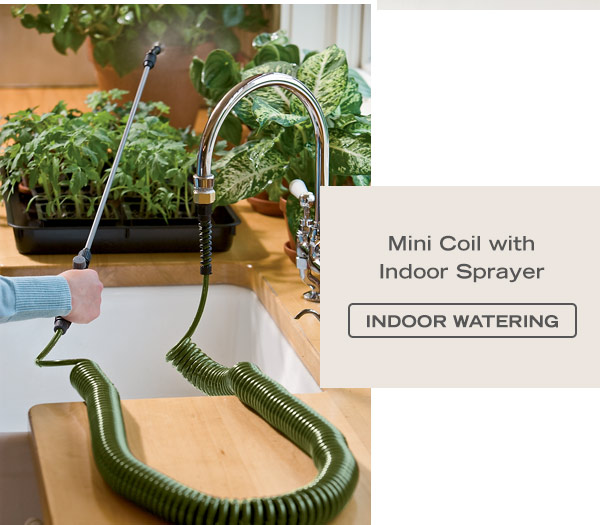 Mini Coil Hose with Indoor Sprayer - Shop Indoor Watering