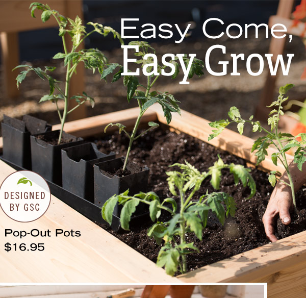 Easy Come, Easy Grow! Pop-Out Pots $16.95