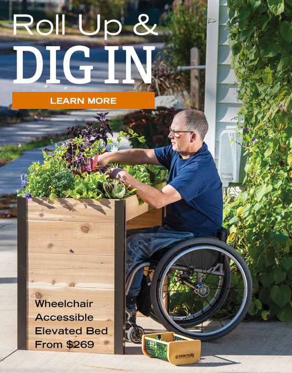 Roll Up & Dig In! Wheelchair Accessible Elevated Bed from $269