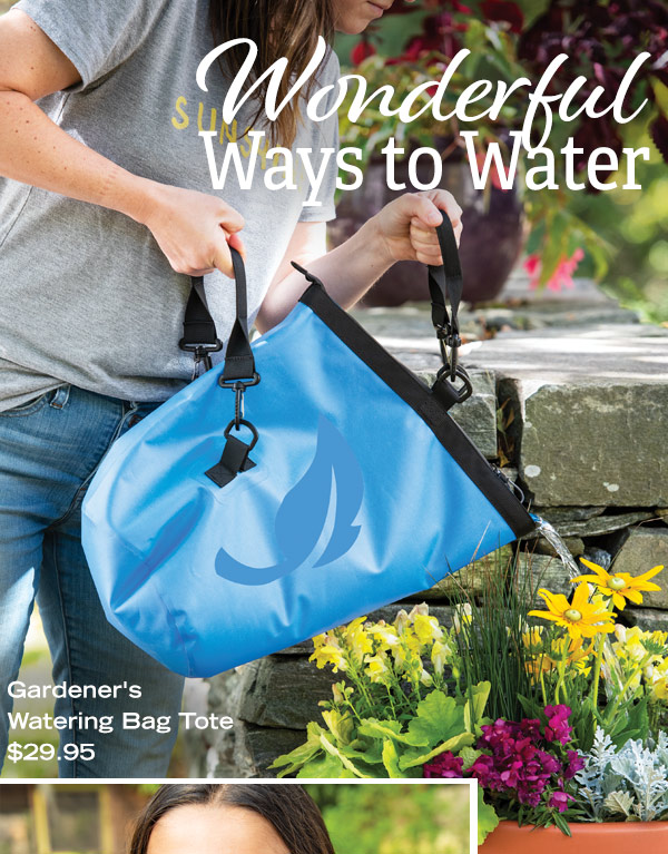 Wonderful Ways to Water: Gardener's Watering Bag Tote, $29.95