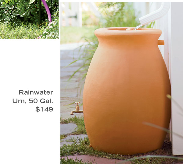 Rainwater Urn, 50 Gal, $149