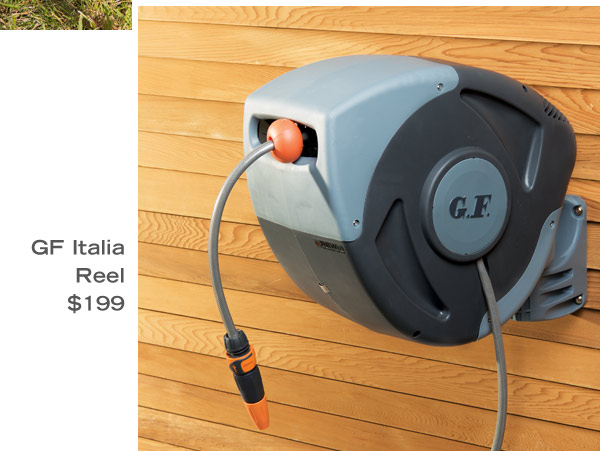 Mounted Garden Hose Reel, $229