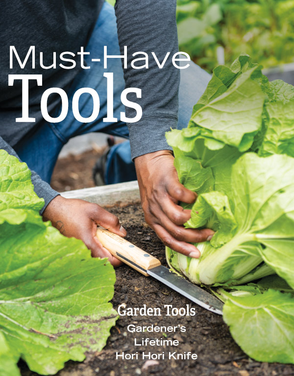 Must-Have Tools - Shop Garden Tools. Pictured: Lifetime Hori Hori Knife