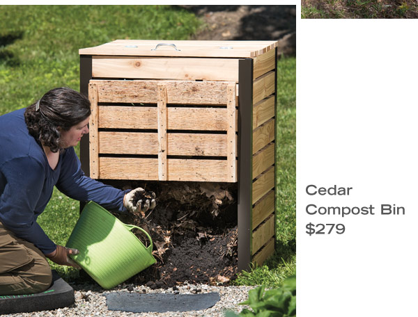 Cedar Compost Bin, $279