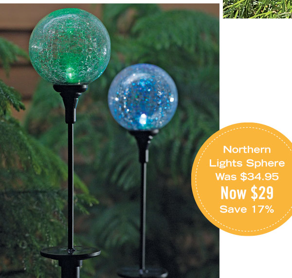 Northern Lights Sphere, was $34.95, now $29 - Save 17%