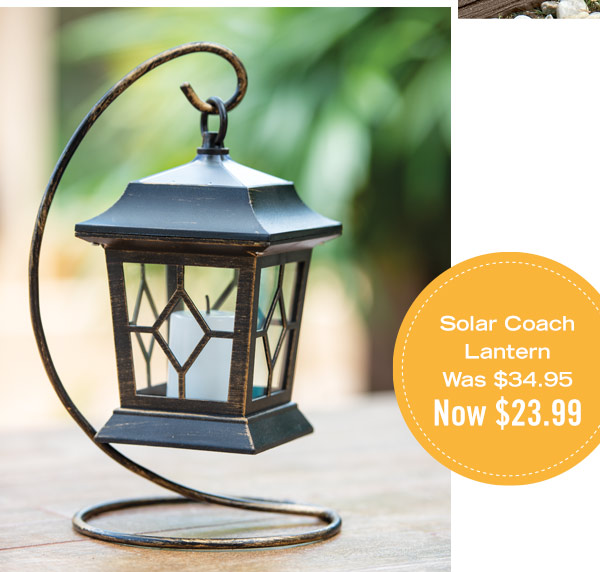 Solar Coach Lantern was $34.95, now $23.99