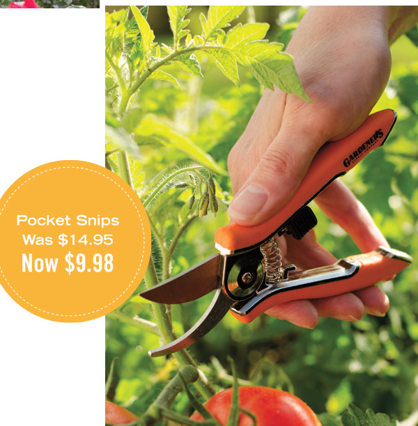 Pocket Snips, was $14.95, now $9.98