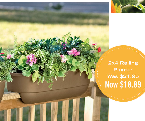 2x4 Railing Planter, was $21.95, now $18.89