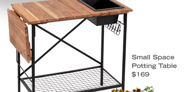 Small Space Potting Table, $169