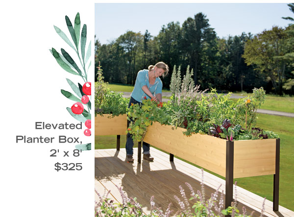 Elevated Planter Box 2' x 8', $325