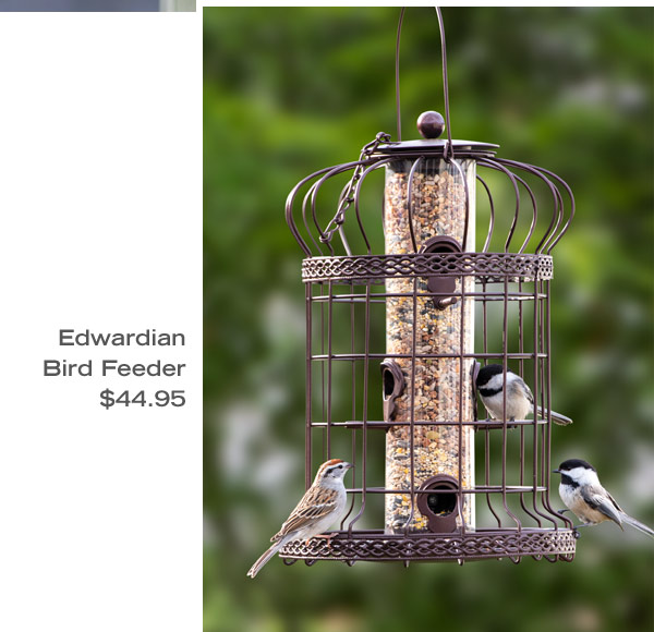 Edwardian Bird Feeder, $44.95